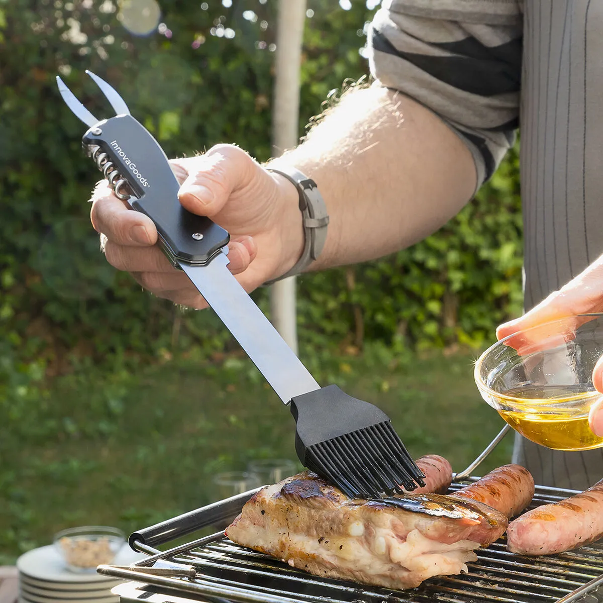 5 in 1 Barbecue Utensils Set Bbkit InnovaGoods