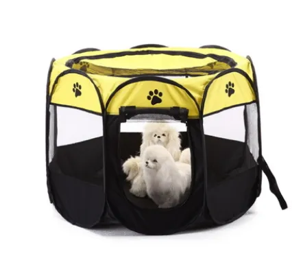 8-Sided Foldable Pet Tent, Puppy Kennel