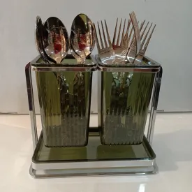 Acrylic Spoon Utensils Holder