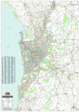 Adelaide & Region Road Map (9th Edition) by Hema Maps