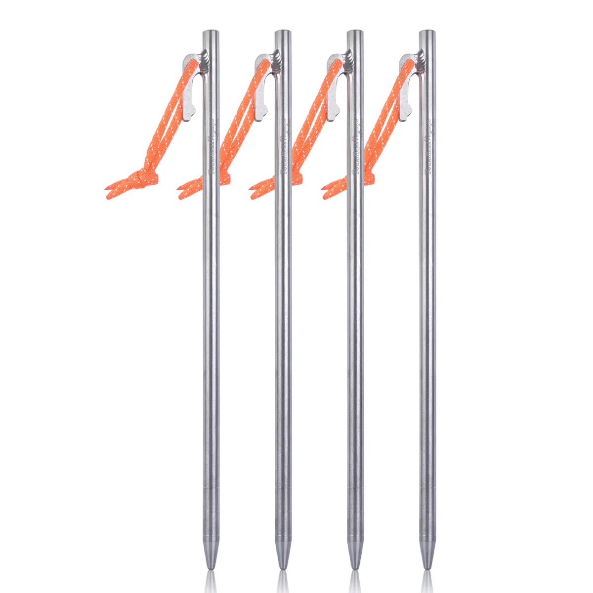 Boundless Voyage  Titanium alloy Tent Stake for Outdoor Camping 35CM Tent Pegs Lightweight 6PCS