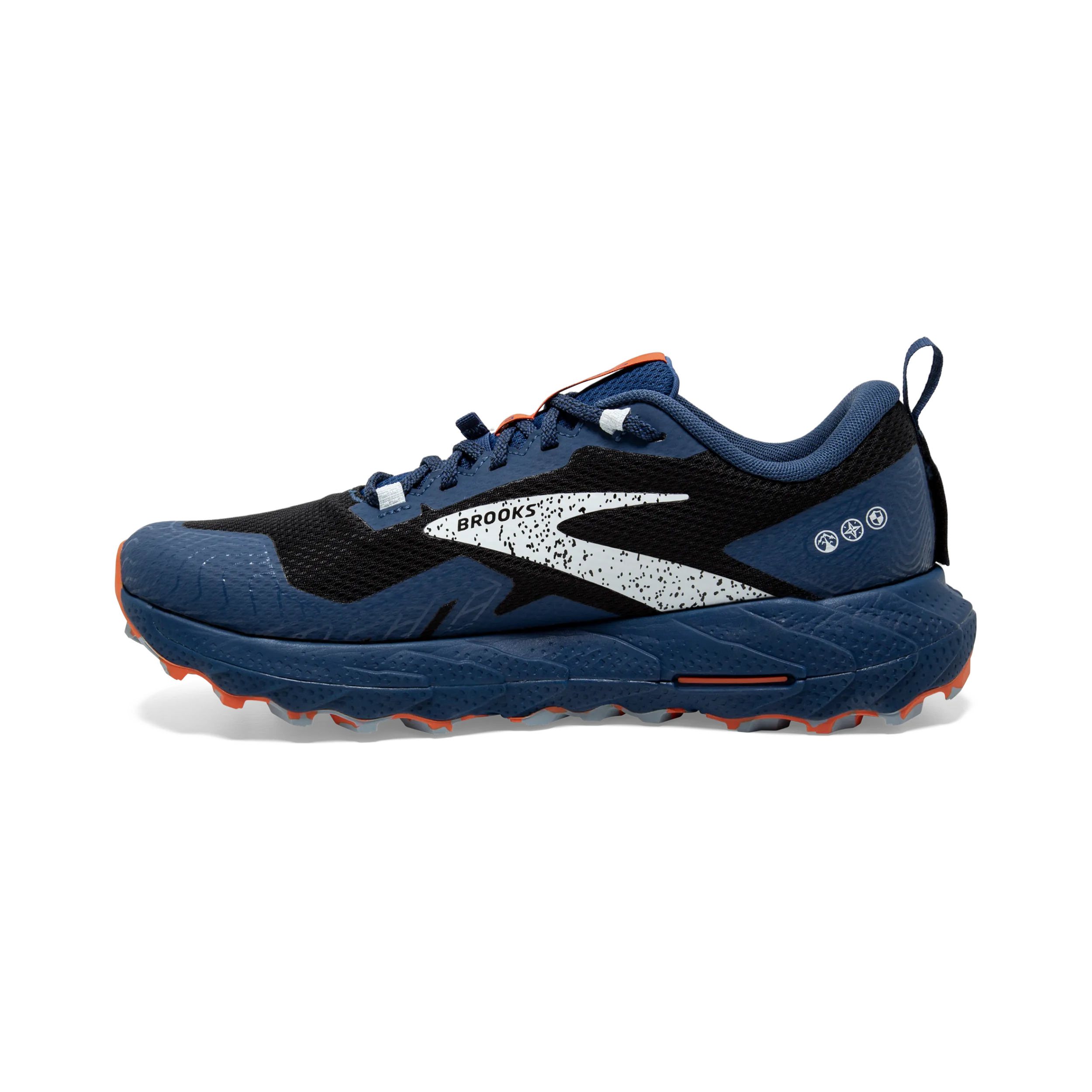 Brooks Cascadia 17 GTX (D Width) - Black/ Blue/ Firecracker (Mens)