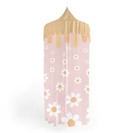 Custom Hanging Canopy Tent   Oversized Floor Pillow | Sunny Daisies