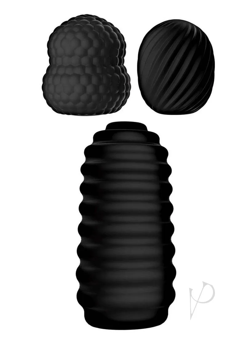 Delite Pocket Masturbator Kit Black