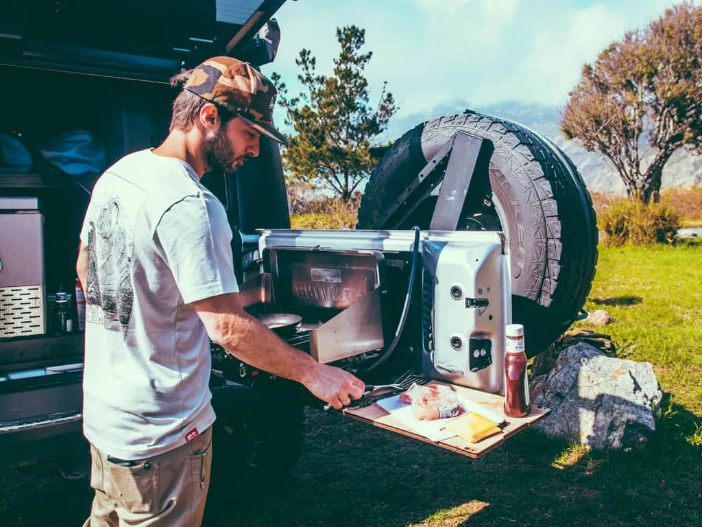 Front Runner - Drop Down Tailgate Table - Jeep JK/JL