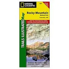 National Geographic Rocky Mountain National Park Map