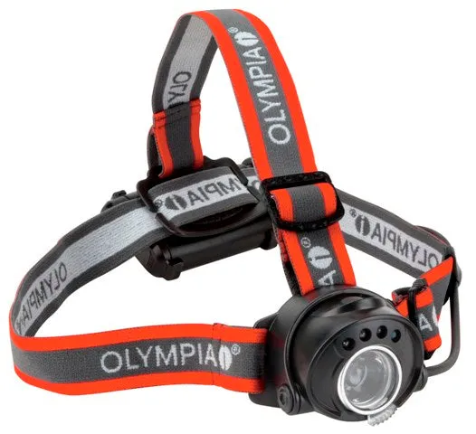 Olympia EX100 3 x AA CREE XP-C 100 Lumen LED Headlamp with Red Secondary LEDs