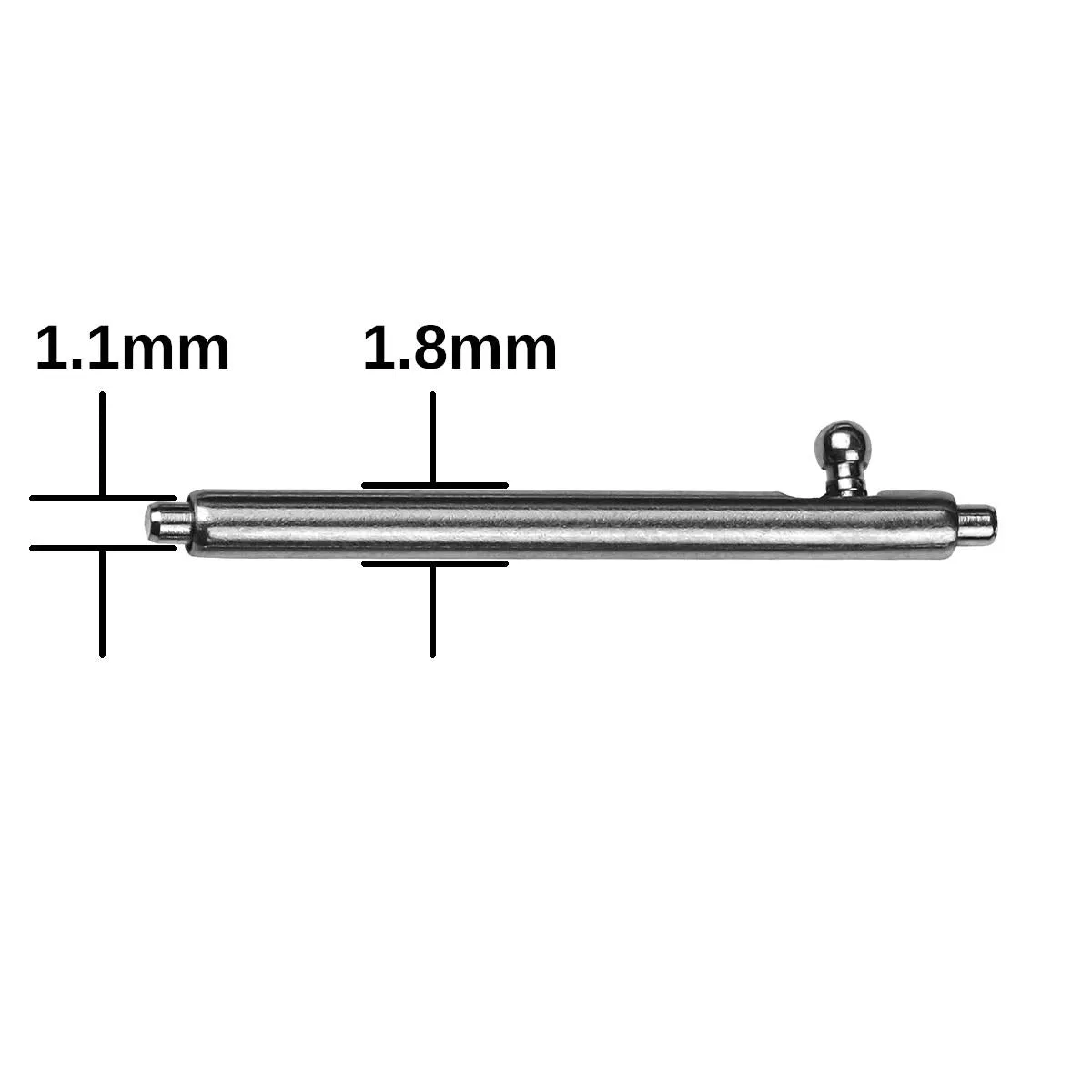 "Skinny Fat" 1.8mm Quick-Release Spring Bars For Diver's Watches