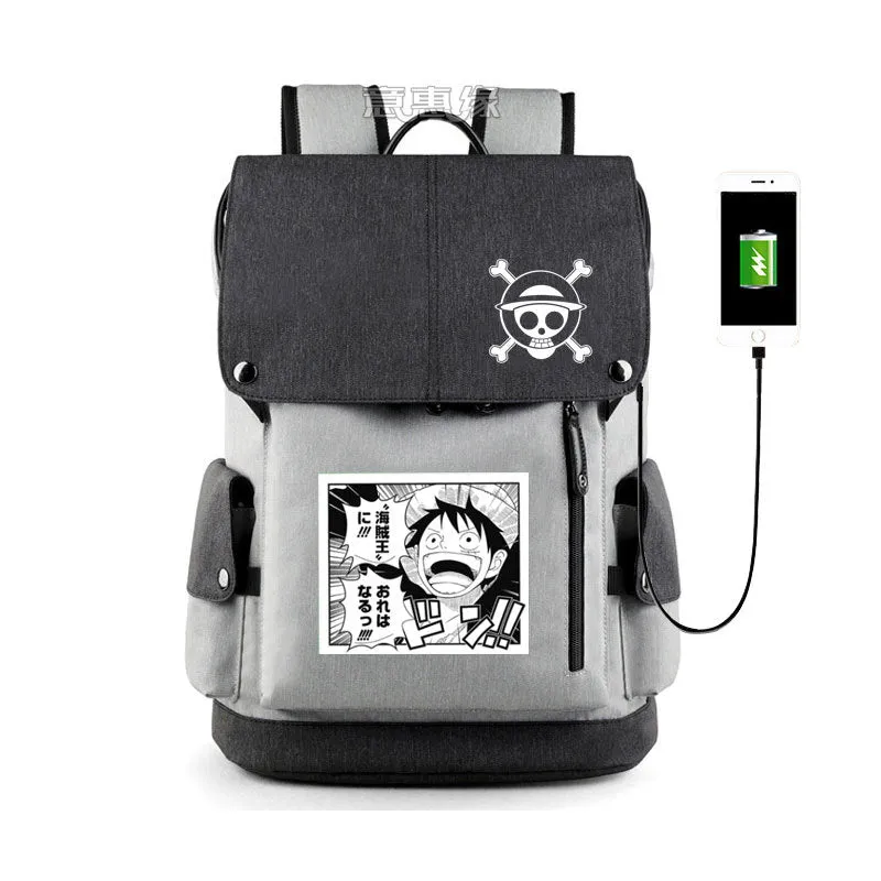 Riman One Piece Peripheral Printing Backpack Teenagers Student Schoolbag USB Computer Bag Good Quality Schoolbag