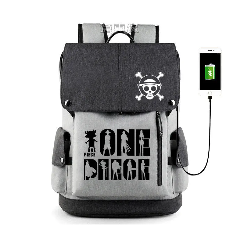 Riman One Piece Peripheral Printing Backpack Teenagers Student Schoolbag USB Computer Bag Good Quality Schoolbag