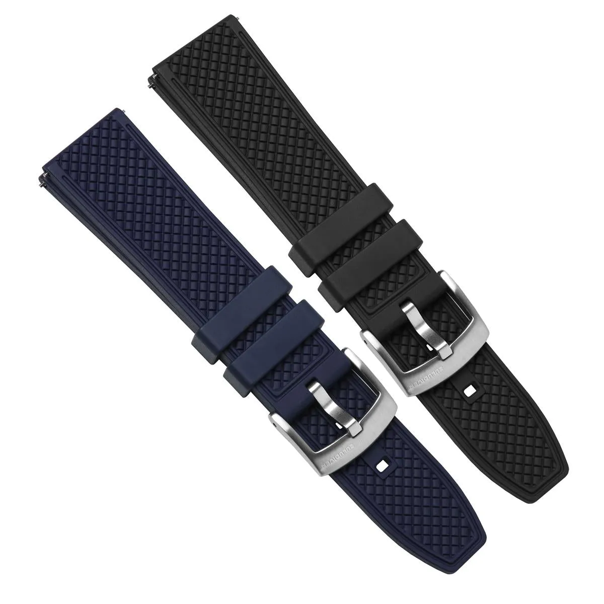 Saltdean FKM Rubber Divers Watch Strap - Navy