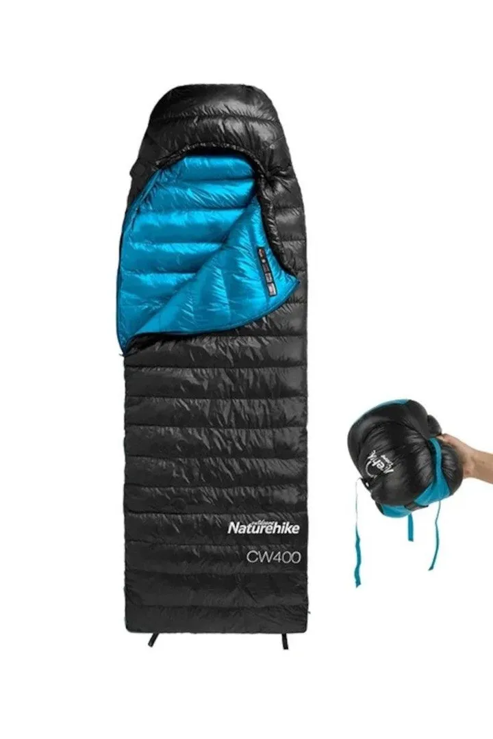 Sleeping Bag Cw400 Envelope M Duck Down Nh18c400-D-Black Naturehike