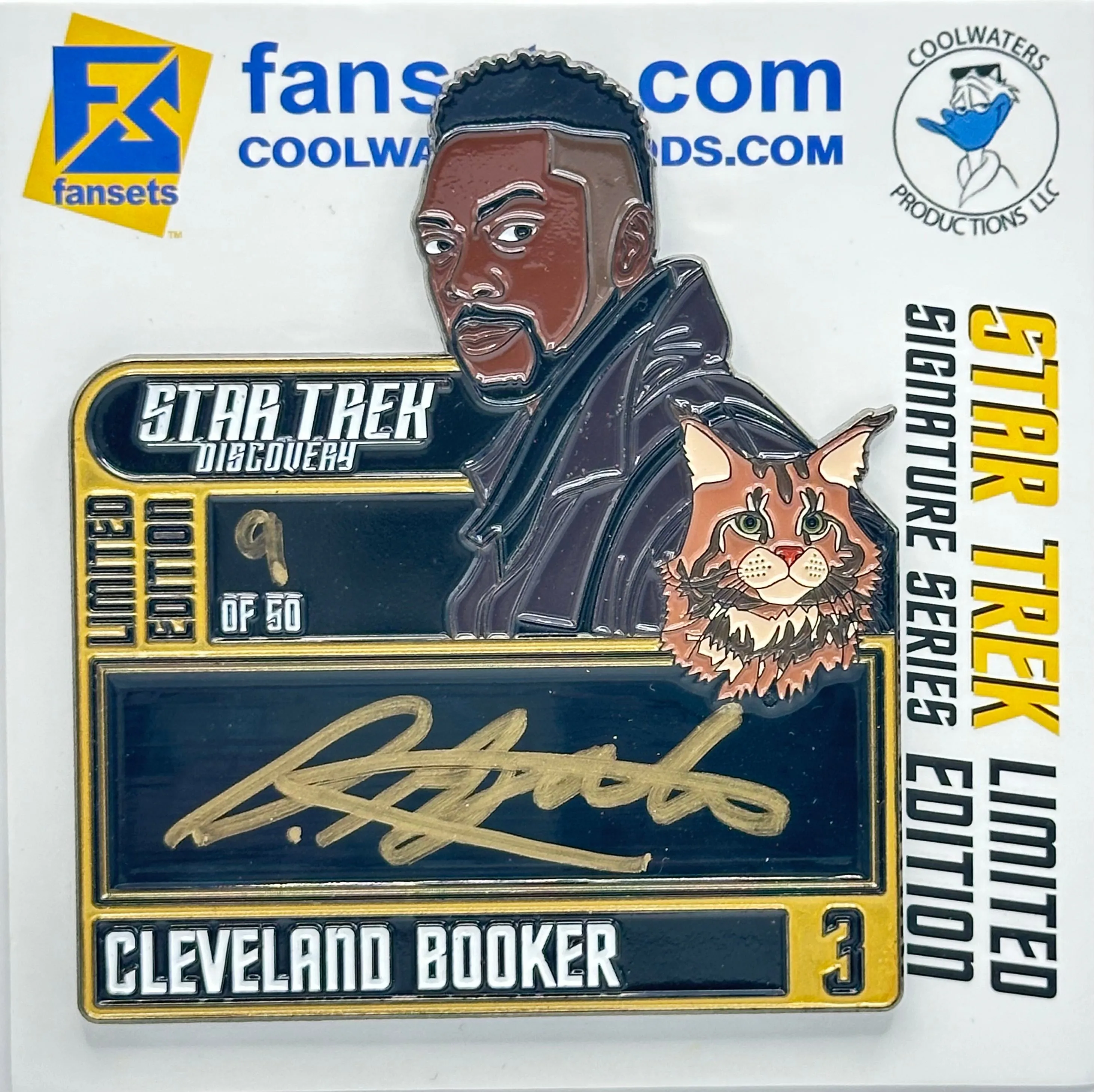 STAR TREK Limited Edition Signature #3 Series 1 David Ajala as Cleveland Booker