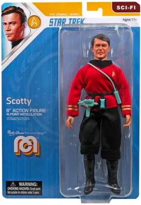 Star Trek Scotty, 8" Action Figure, MEGO Sci-Fi