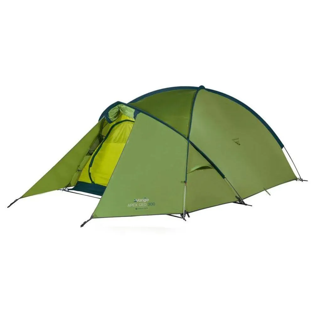 Vango Apex Geo 300 Tent - 3 Man Semi-Geodesic Trekking Tent (Pamir Green)