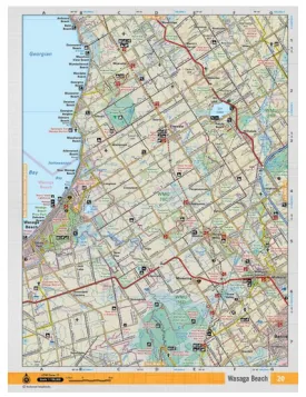 Wasaga Beach Adventure Topographic Map | CCON20 | Backroad Mapbooks